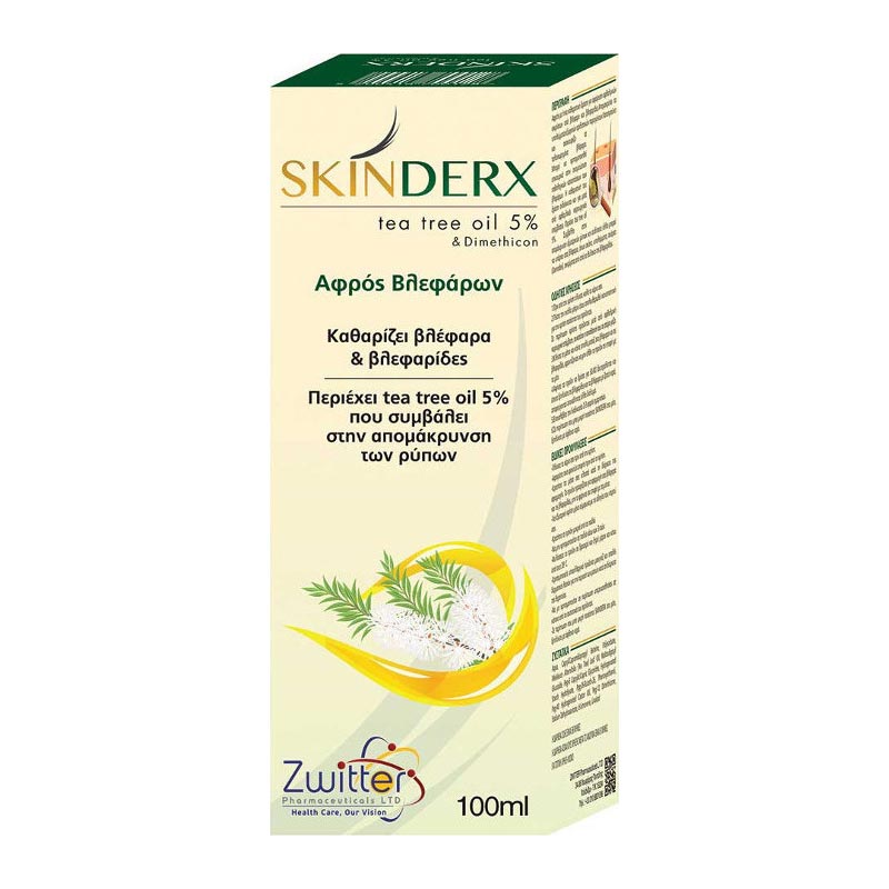 Zwitter Skinderx Eye Foam Αφρός Καθαρισμού Βλεφάρων 100ml