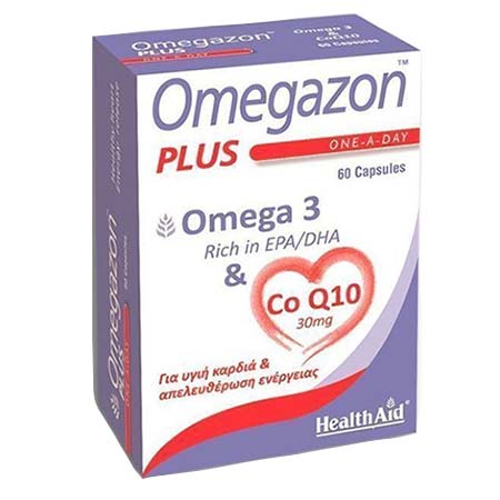 Health Aid Omegazon Plus Omega 3 & CoQ10 60Caps