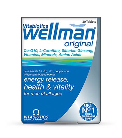 Vitabiotics Wellman original, 30 tabs
