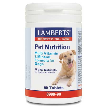 Lamberts Pet Nutrition Multi Vitamin & Mineral Formula For Dogs 90tabs