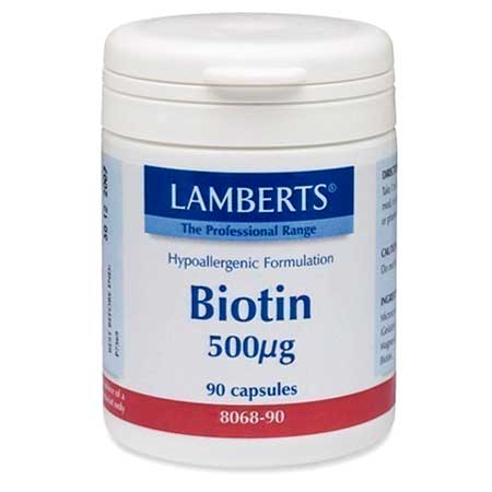 Lamberts Biotin 500mcg 90 κάψουλες