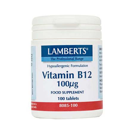 Lamberts Vitamin B-12 100mcg 100 tabs