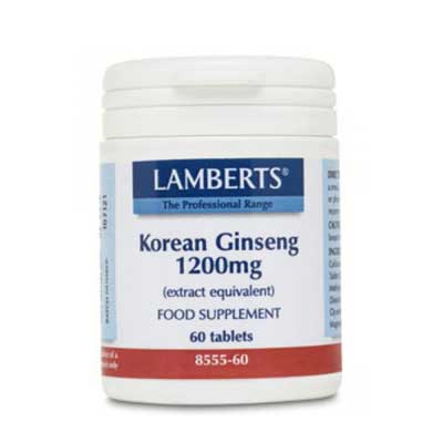 Lamberts Korean Ginseng 1200mg 60 ταμπλέτες