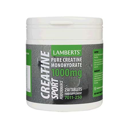 Lamberts Creatine 1000mg 250 ταμπλέτες