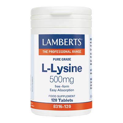 Lamberts L-Lysine 500mg 120 tabs