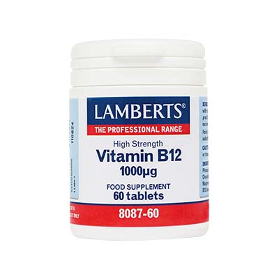 Lamberts Vitamin B12 1000μg Μεθυλοκοβαλαμίνη 60 tabs