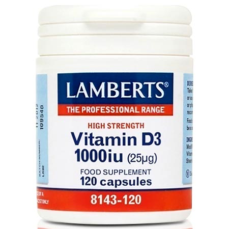 Lamberts Vitamin D3 1000iu / 25mg 120 κάψουλες