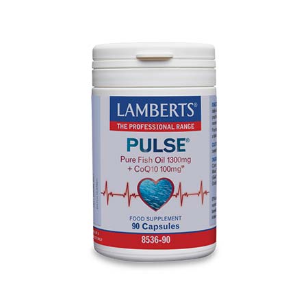 Lamberts PULSE Pure Fish Oil 1300mg + CoQ10 100mg 90caps