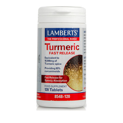 Lamberts Turmeric Fast Release Συμπλήρωμα Διατροφής με Κουρκουμά, 120tabs