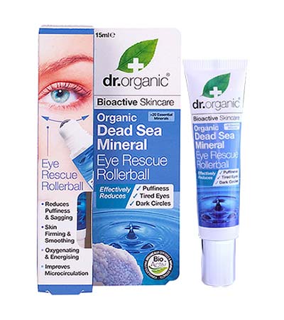Dr Organic Dead Sea Minerals Eye Rescue Rollerball 15ml