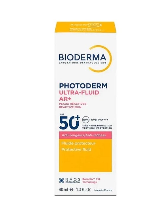 Bioderma Photoderm AR+ Ultra Fluid SPF50+ Αντηλιακό Προσώπου Κατά της Ερυθρότητας 40ml