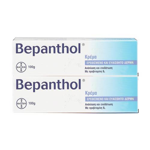Bepanthol 1+1 Κρέμα για Ερεθισμένο & Ευαίσθητο Δέρμα 100+100g