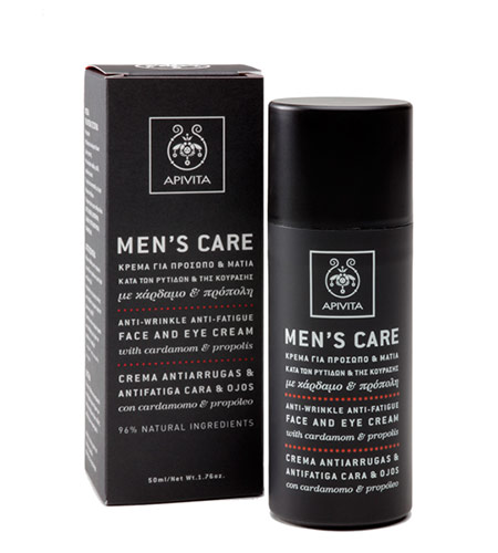 Apivita Mens Care Κρέμα με Κάρδαμο & Πρόπολη (Μαυρο κουτι) 50ml