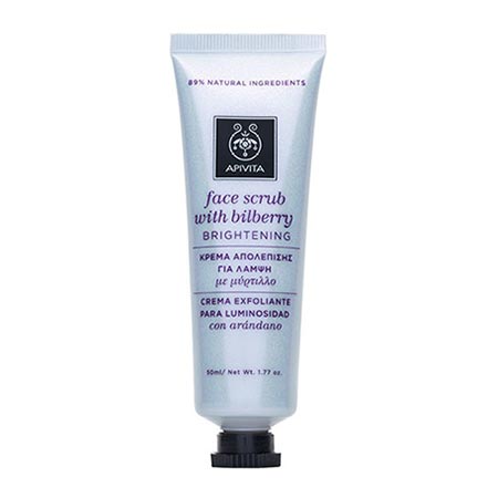 Apivita Face Scrub - Κρέμα απολέπισης για λάμψη με μύρτιλλο 50ml