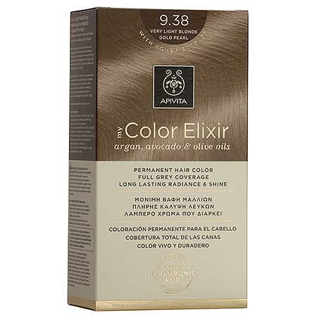 Apivita My Color Elixir Αrgan, Avocado & Olive Oils Βαφή Μαλλιών 9.38 Ξανθό Πολύ Ανοιχτό Περλέ