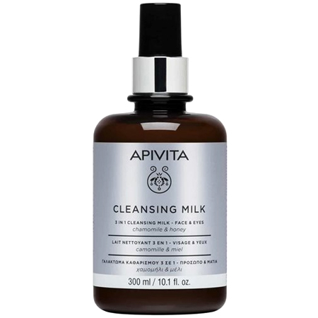 Apivita 3 σε 1 Γαλάκτωμα καθαρισμού για πρόσωπο & μάτια με χαμομήλι & μέλι Limited Edition 300ml