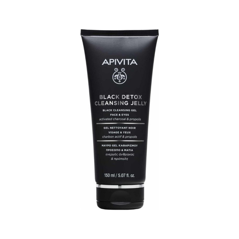 Apivita Black Detox Cleansing Jelly for Face & Eyes 150ml