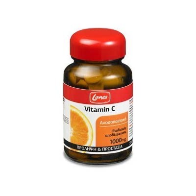 Lanes Vitamin C 1000mg Γεύση Πορτοκάλι 30 ταμπλέτες