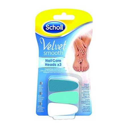 Scholl Velvet Smooth Nail Care Heads x 3
