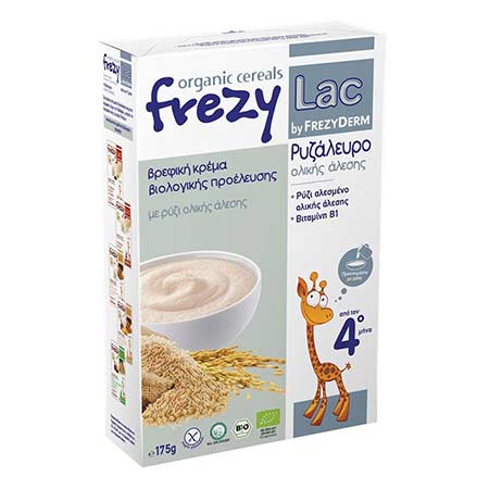 FREZYDERM FREZYLAC BIO CEREAL ΡΥΖΑΛΕΥΡΟ ΟΛΙΚΗΣ ΑΛΕΣΗΣ 175gr