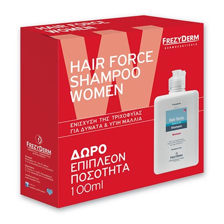 FREZYDERM HAIR FORCE SHAMPOO WOMEN 200ml + ΔΩΡΟ ΕΠΙΠΛΕΟΝ 100ml