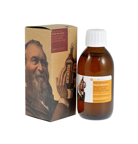 Korres Honey Base Syrup Αρωματικό Σιρόπι για το λαιμό με Μέλι, Μάραθο Γλυκάνισο & Θυμάρι 200ml