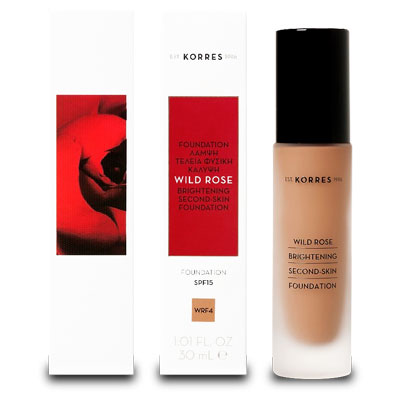 Korres Wild Rose Foundation SPF15 WRF4 30ml