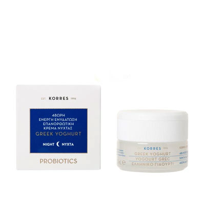 Korres Greek Yoghurt 48ωρη Επανορθωτική Κρέμα Νύχτας Για Όλους τους Τύπους Δέρματος, 40ml