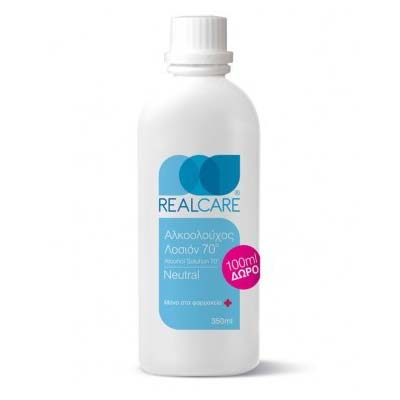 REAL CARE ΑΛΚΟΟΛΟΥΧΟΣ ΛΟΣΙΟΝ NEUTRAL 350ml (250ml+100ml ΔΩΡΟ)