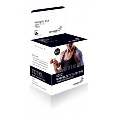 Anatomic Line Kinesiology Athletic Tape 5cm x 5m Μαύρο