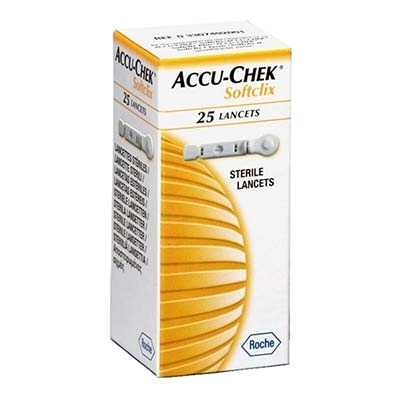 Accu-Check Softclix Σκαρφιστήρες Μέτρησης Σακχάρου 25τμχ