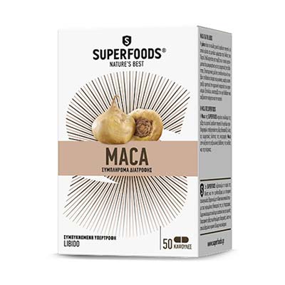 Superfoods Maca (Μάκα) Ρίζα Lepidium meyenii 50caps