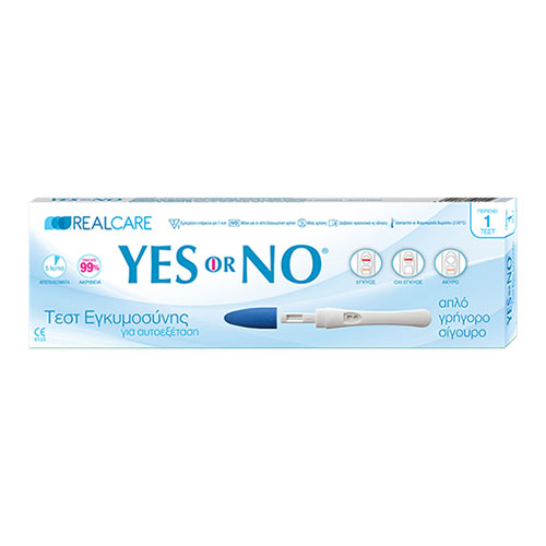 Real Care YES or NO Τεστ Εγκυμοσύνης Μονό