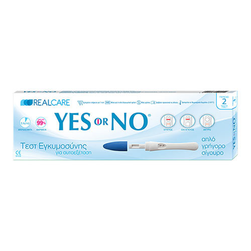 Real Care YES or NO Τεστ Εγκυμοσύνης Διπλό