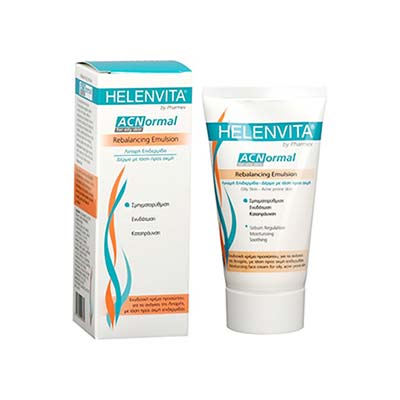 Helenvita Acnormal Rebalancing Emulsion - Ενυδατική Κρέμα Προσώπου για Λιπαρή Επιδερμίδα με τάση Ακμής 60ml