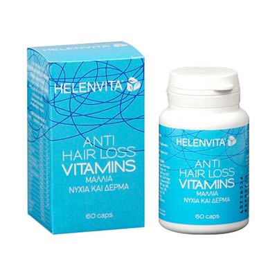 Helenvita Anti-hair Loss Vitamins - Μαλλιά, Νύχια & Δέρμα 60 κάψουλες