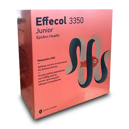 Epsilon Health Effecol 3350 Junior για την αντιμετώπιση της δυσκοιλιότητας 24 φακελίσκοι των 6.563g