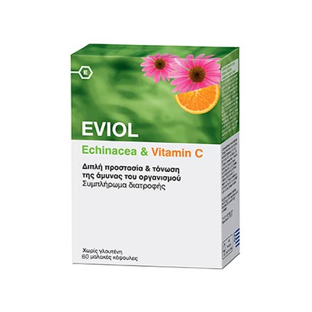 Eviol Echinacea & Vitamin C 60 Κάψουλες