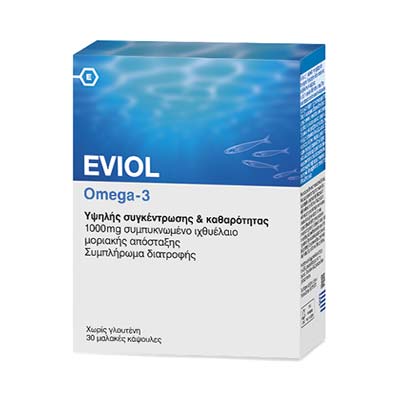 Eviol Omega-3 30 μαλακές κάψουλες