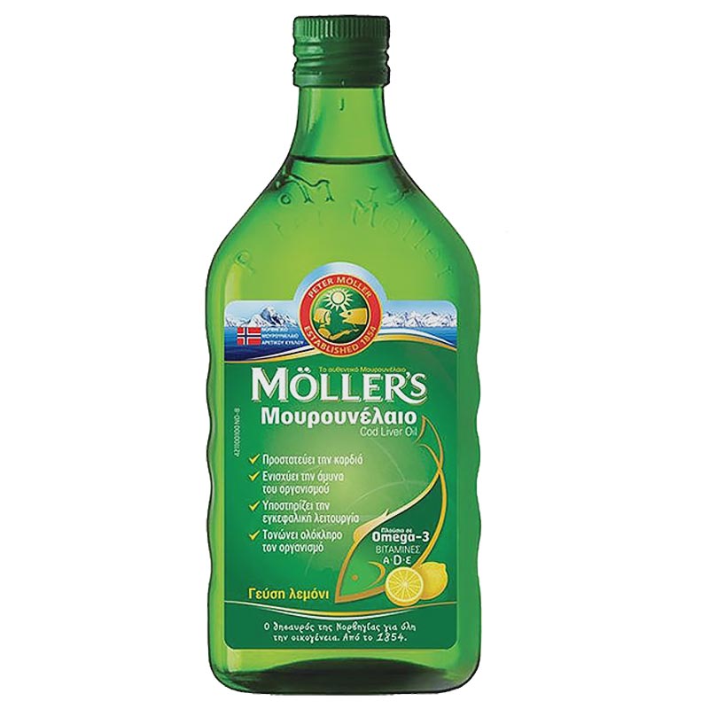 Mollers Μουρουνέλαιο Λεμόνι 250ml