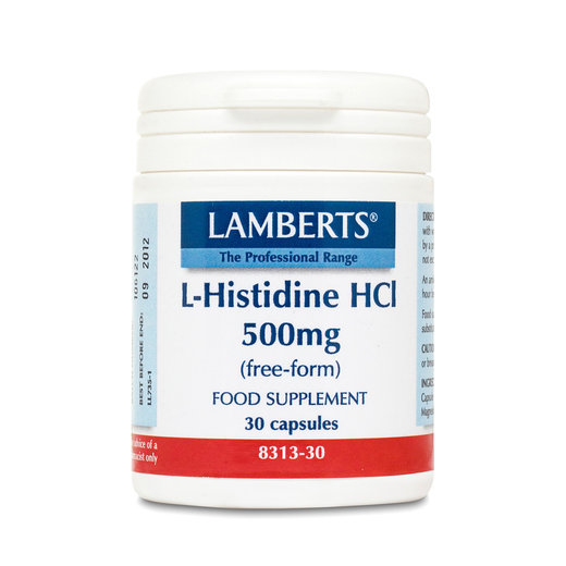 Lamberts L-Histidine HCI Ιστιδίνη 500mg 30 Κάψουλες