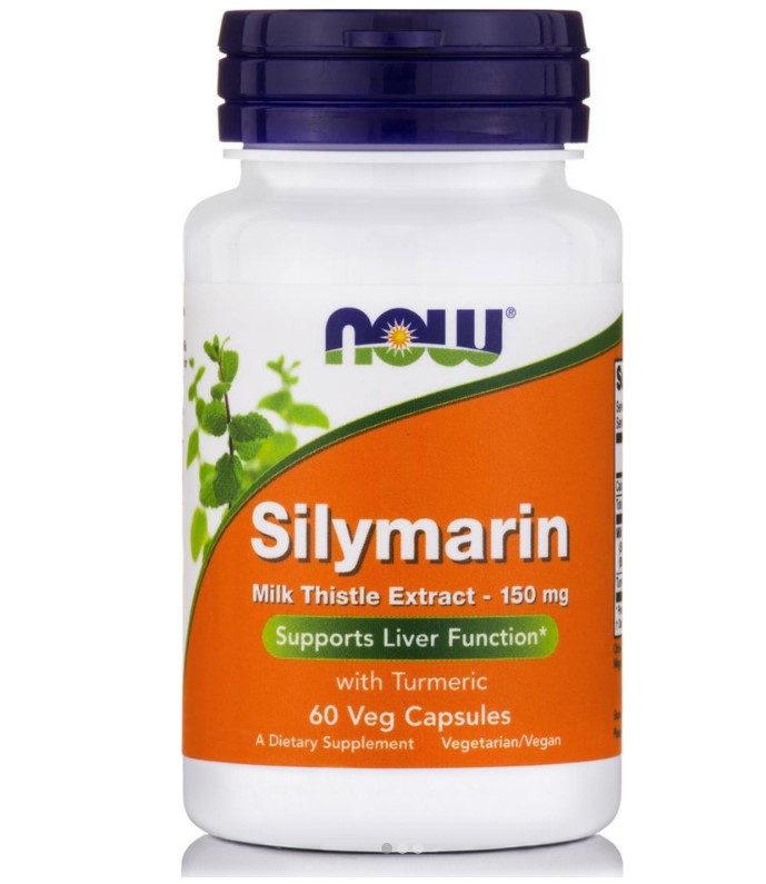 Now Foods Silymarin Milk Thistle 150mg Συμπλήρωμα Διατροφής Για Την Σωστή Λειτουργία του Ήπατος 60 Κάψουλες