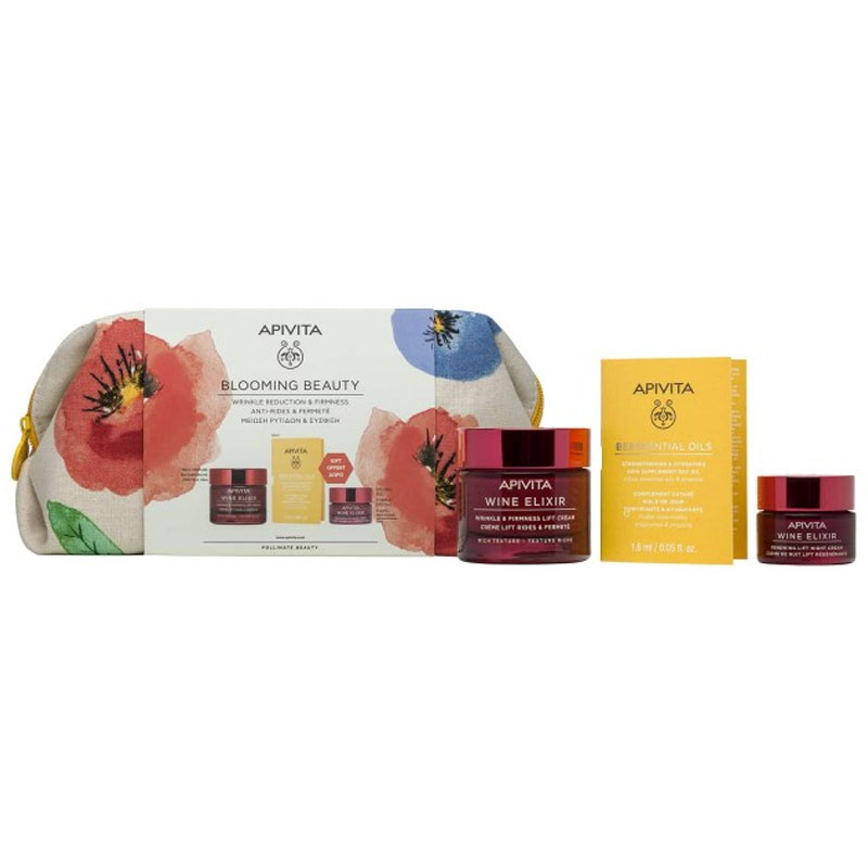 Apivita Blooming Wine Elixir Rich Texture 50ml & Wine Elixir Νύχτας 15ml & Beessential Oil 1.6ml