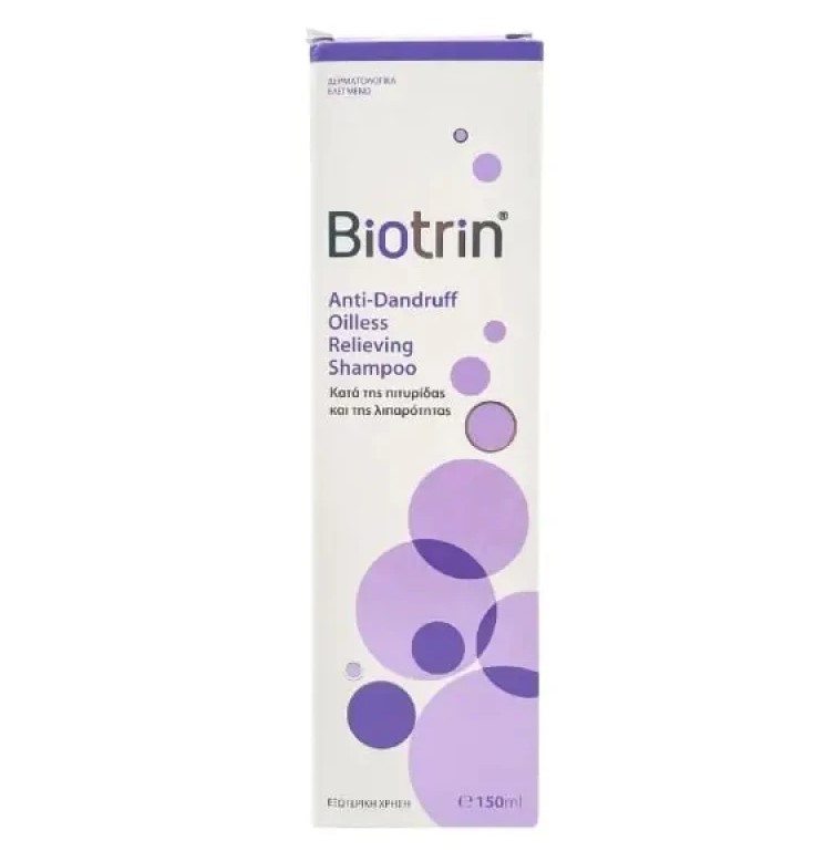 Biotrin Anti-Dandruff Oilless Relieving Shampoo Σαμπουάν για την Αντιμετώπιση της Πιτυρίδας & της Λιπαρότητας 150ml