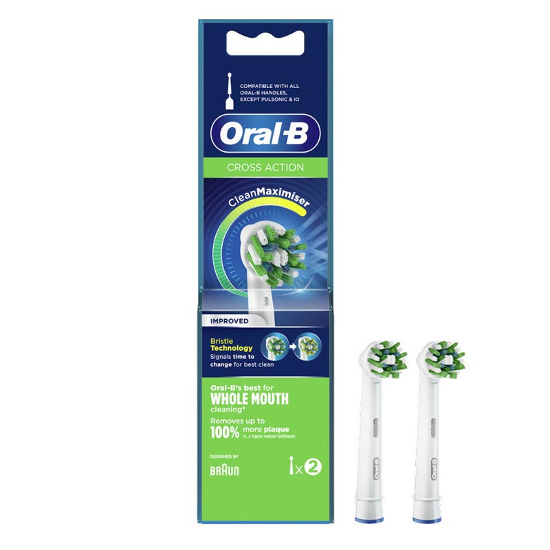 Oral-B Oral-B Cross Action Clean Maximiser (2τμχ) - Ανταλλακτικές Κεφαλές Ηλεκτρικής Οδοντόβουρτσας