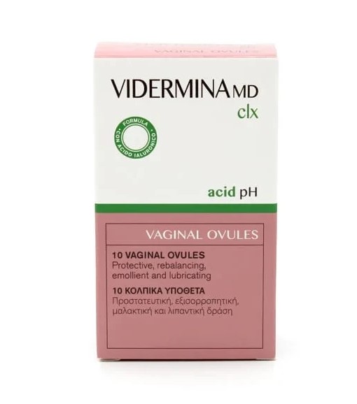 Vidermina Md Clx Acid Ph 10 κολπικά υπόθετα
