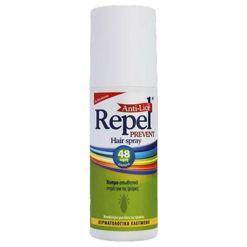 Uni-Pharma Repel Anti-lice Prevent Hair Spray Απωθητικό Αντιφθειρικό Σπρέι, 150ml