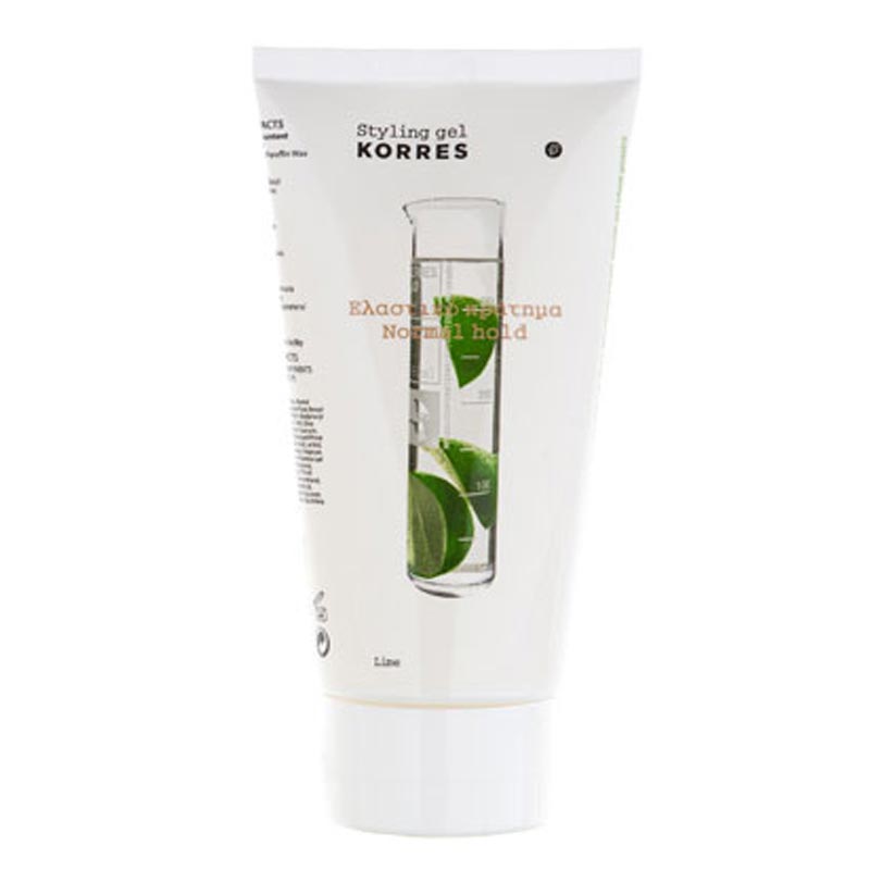 Korres styling gel για ελαστικό κράτημα μεγάλης διάρκειας με lime 150ml