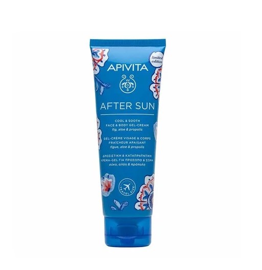 Apivita TRAVEL SIZE After Sun Δροσιστική & Καταπραϋντική Κρέμα-Τζελ Για Πρόσωπο & Σώμα Limited Edition 100ml.