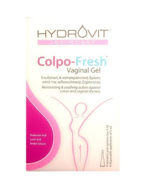 Hydrovit Colpo Fresh Vaginal Gel Ενυδατική & Καταπραϋντική Γέλη Κατά της Αιδιοκολπικής Ξηρότητας 6 Περιέκτες x 5ml